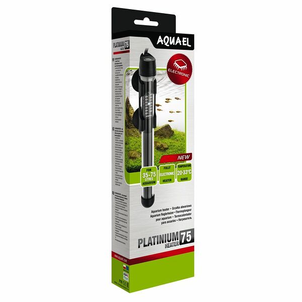 Обогреватель стеклянный Aquael PLATINIUM HEATER 75 W