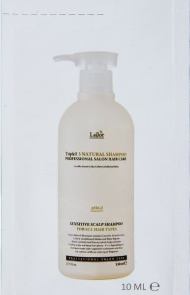 Шампунь-пробник LaDor Triplex Natural Shampoo с эфирными маслами 10мл