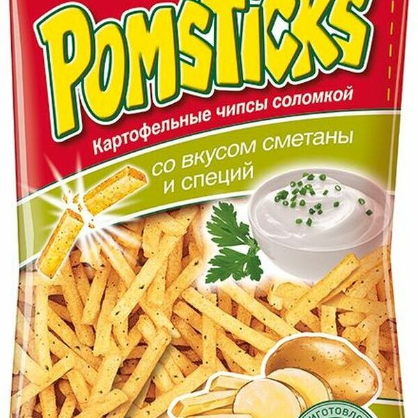 Чипсы картофельные Lorenz Pomsticks соломкой со вкусом сметаны и специй