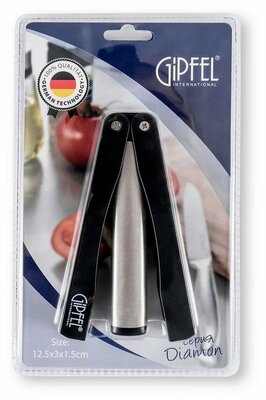 Мусат GIPFEL Diamon 2905, сталь с алмазным напылением, 12.5 см, черный, 1 шт.