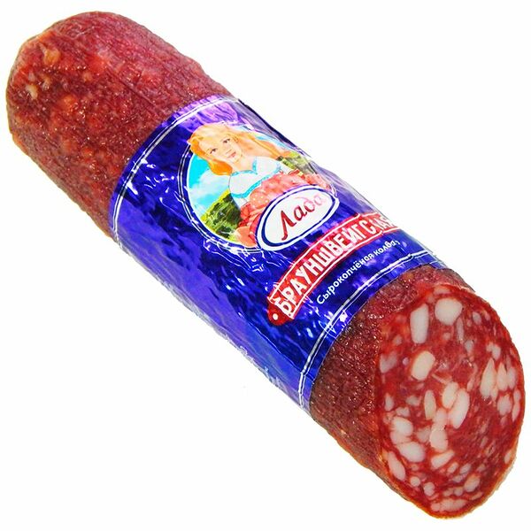 Колбаса сырокопченая Лада Брауншвейгская ГОСТ, 300г