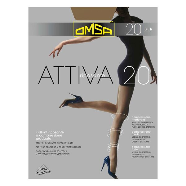 Колготки женские Omsa Attiva Daino 20 den размер 2 