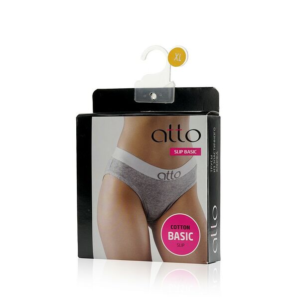 Женские трусы Atto Basic Slip, Серый, XL