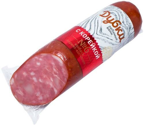 Колбаса Дубки с корейкой варено-копченая 300 г