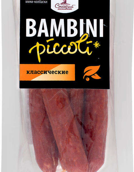 Колбаски сырокопченые МК СОЧИНСКИЙ Бамбини Пикколи классические