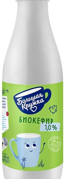Биокефир Большая Кружка 1%, 800 мл