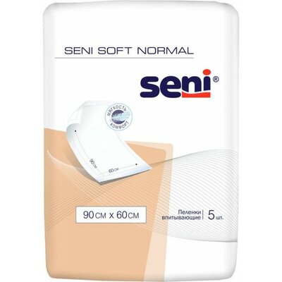 Пеленки гигиенические Seni Soft Normal 60 см х 90 см 5 шт.
