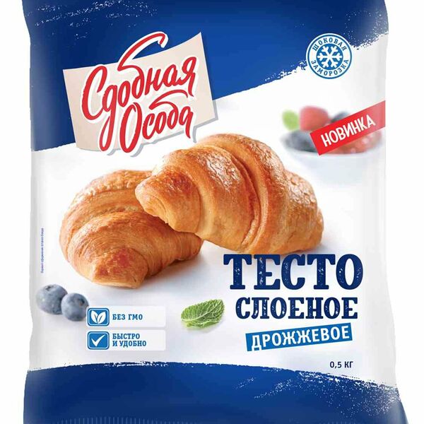 Тесто Черемушки слоеное дрожжевое