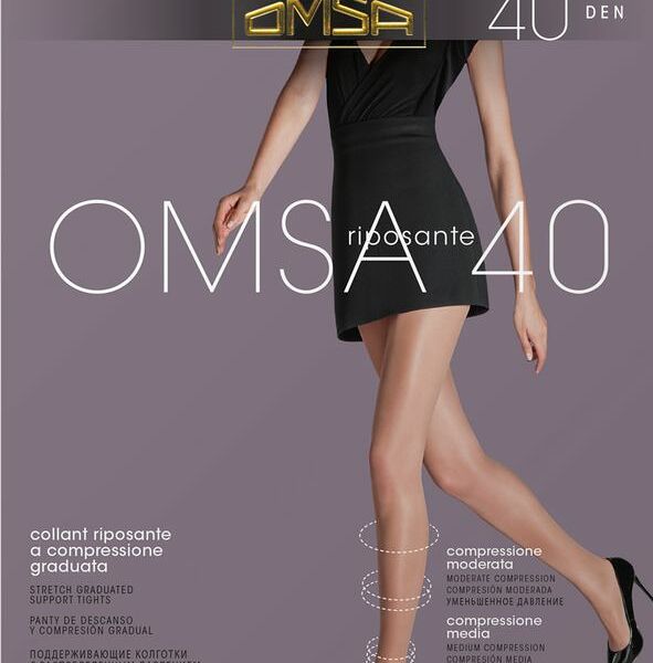 Колготки Omsa 40den 5 Daino-XL бежевые