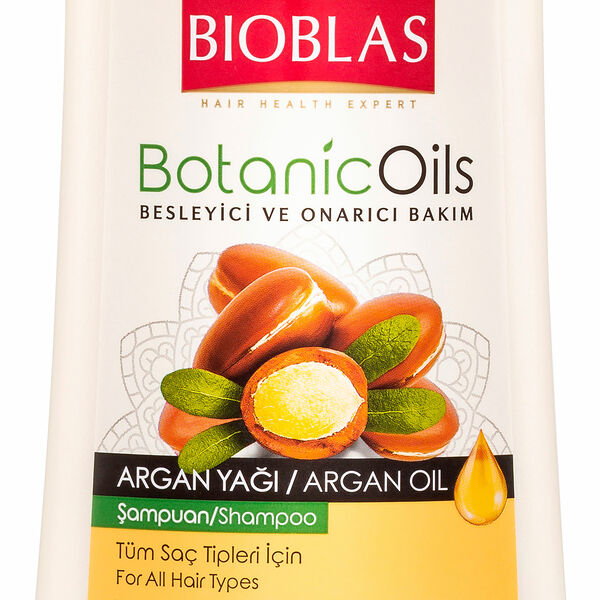 Шампунь Bioblas для всех типов волос против выпадения с аргановым маслом