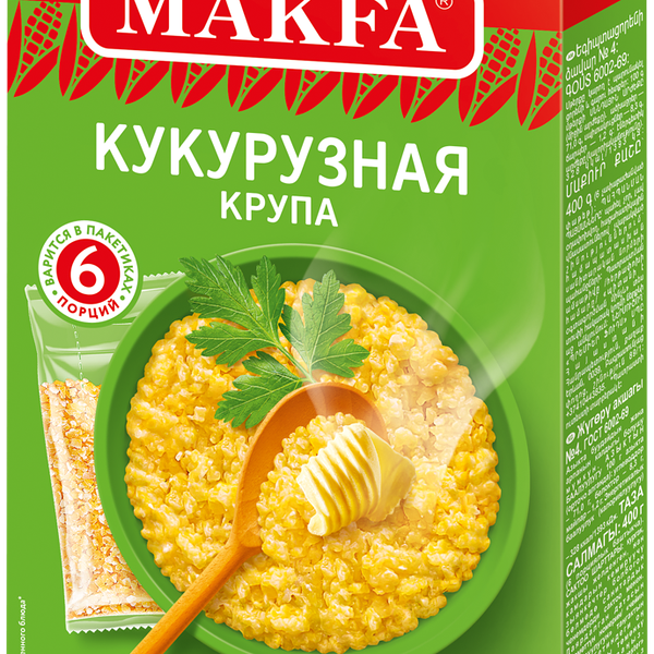 Крупа кукурузная Makfa в пакетиках для варки 400 г