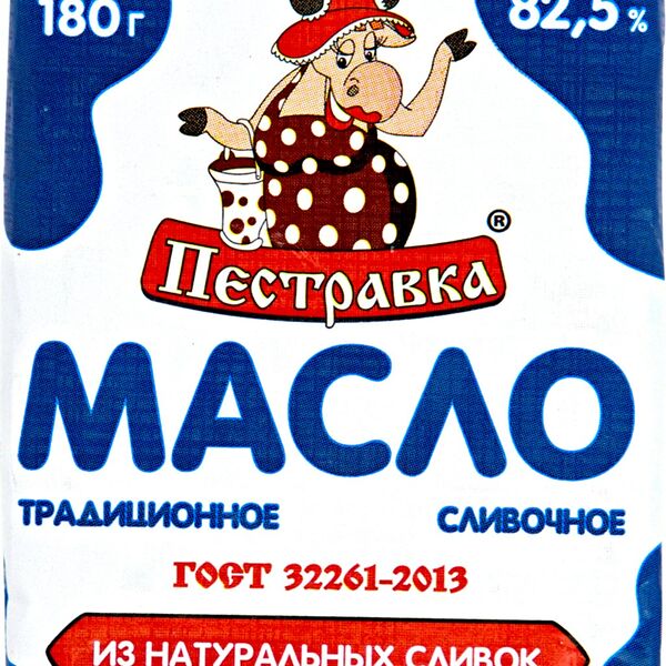 Масло сливочное Пестравка традиционное 82.5%