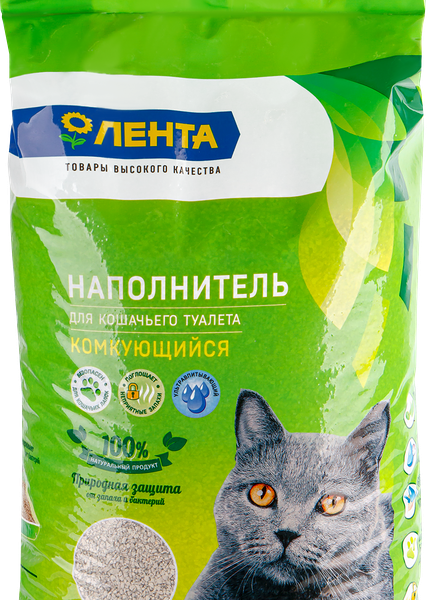 Наполнитель для кошачьего туалета Лента комкующийся