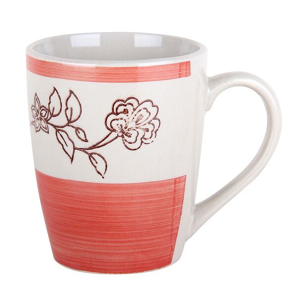 Кружка Розовый ситец, 360 мл, бочка, керамика