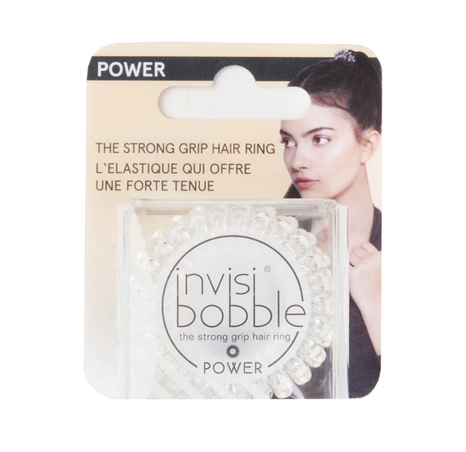 

Резинка-браслет для волос POWER Crystal Clear, invisibobble, 1 шт., Китай