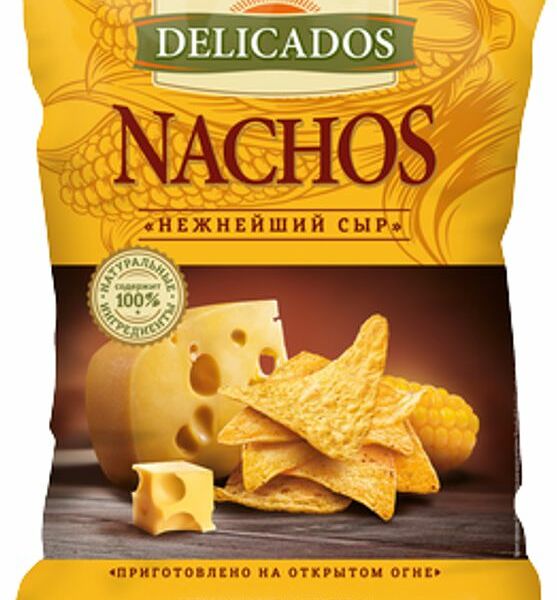 Начос кукурузные Delicados со вкусом сыра 150г
