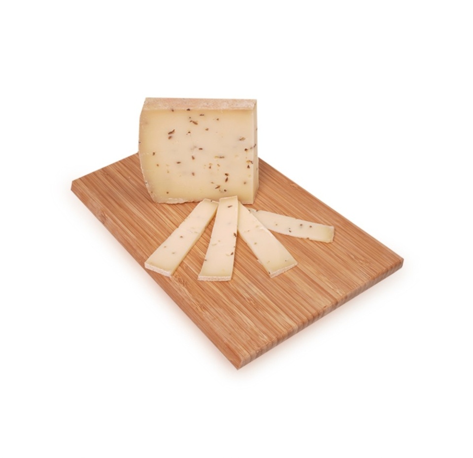 

Сыр полутвердый сливочный Горный с тмином 56% вес