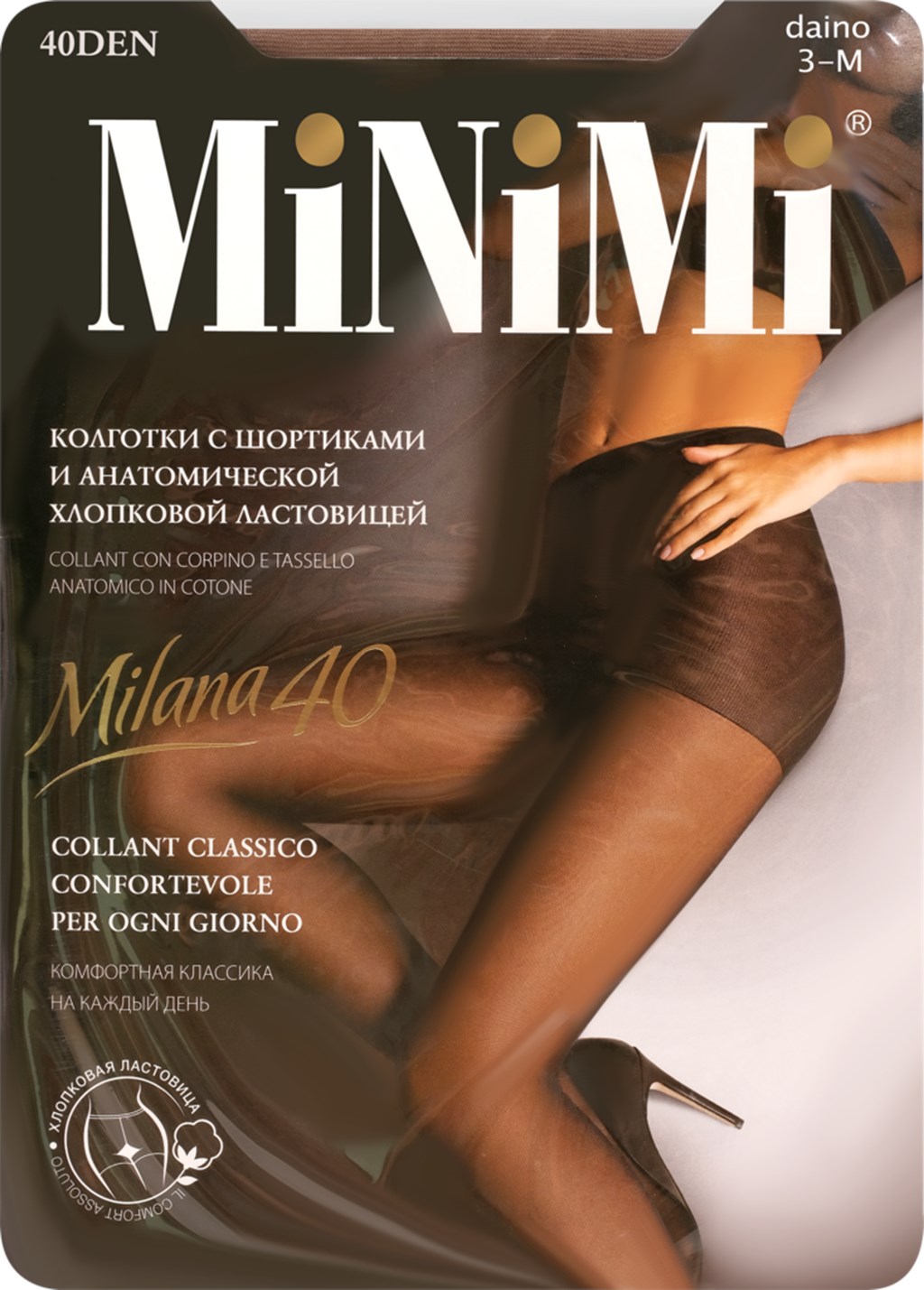 

Колготки жен MINIMI шортики Daino 3