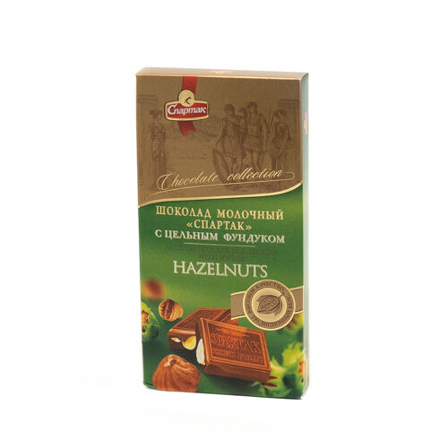 Шоколад молочный Спартак с фундуком
