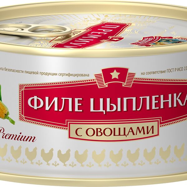 Филе цыпленка сохраним традиции 300 г с овощами ж/б