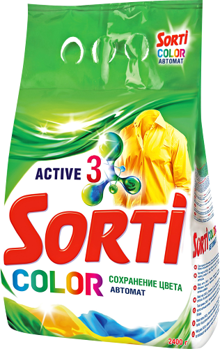 Стиральный порошок Sorti Active 3 Color автомат