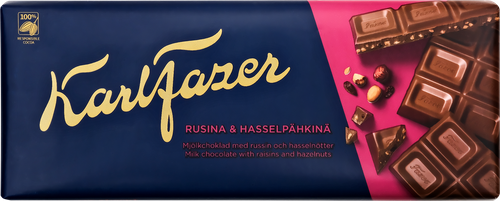 

Шоколад Karl Fazer молочный с изюмом и фундуком 200 г