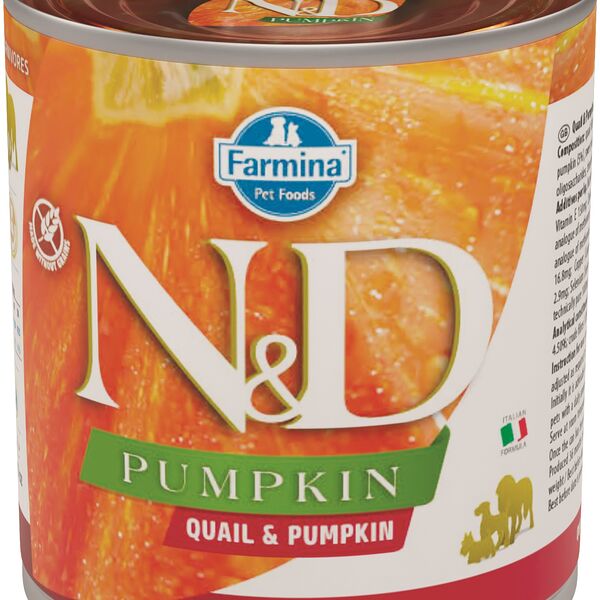 Farmina N&D Dog Pumpkin Adult консервы для взрослых собак всех пород перепел и тыква, 285г