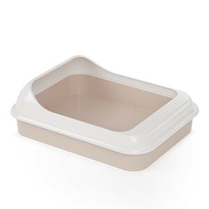 Лоток Альтернатива Мур-мяу с бортом бежевый