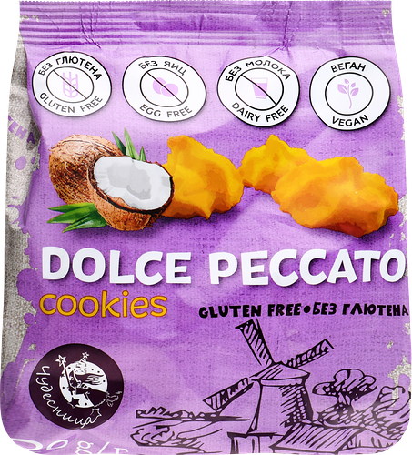 Печенье безглютеновое Чудесница Dolce peccato
