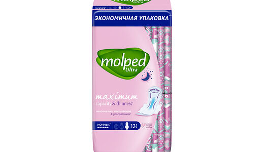 Прокладки гигиенические Molped Ultra Ночные, 12 шт