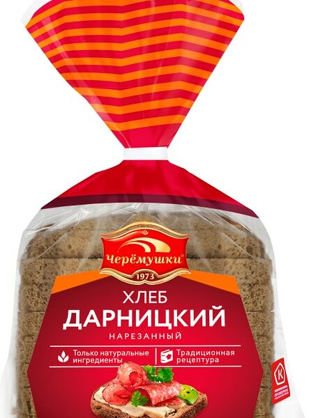 Хлеб Черемушки Дарницкий формовой нарезанный 340г