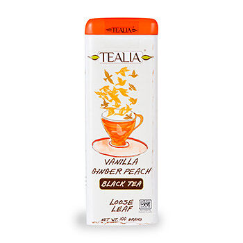 Чай черный с имбирем, ароматом ванили и персика, TeaLia