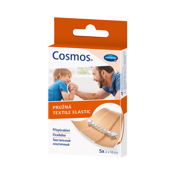 Cosmos Textile Elastic Пластырь текстильный эластичный 6 х 10 см 5 шт