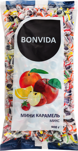 

Карамель Bonvida леденцовая Мини микс 900 г