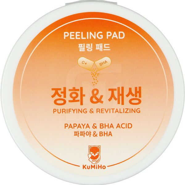 Пилинг-спонжи для лица Kumiho с папайей и ВНА-кислотами 100 мл 40 шт.