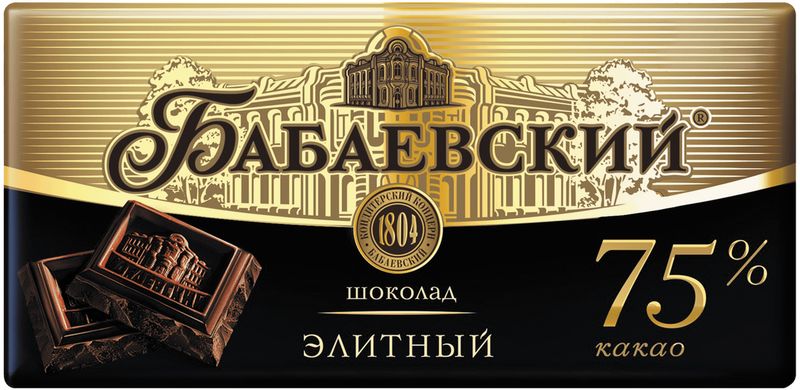 

Шоколад горький Бабаевский Элитный 75% 90 г