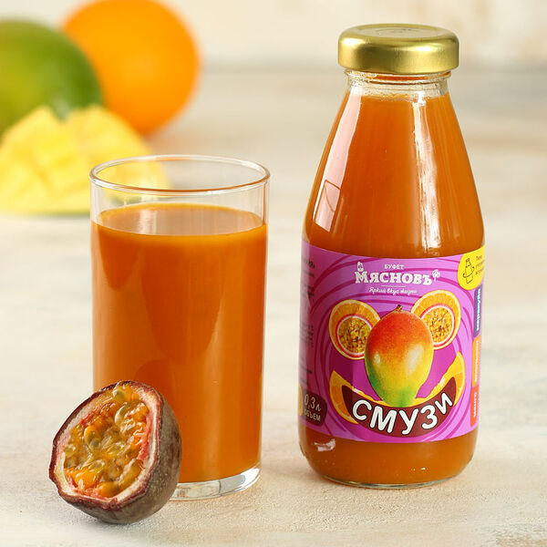 Смузи манго-апельсин-маракуйя МясновЪ Буфет