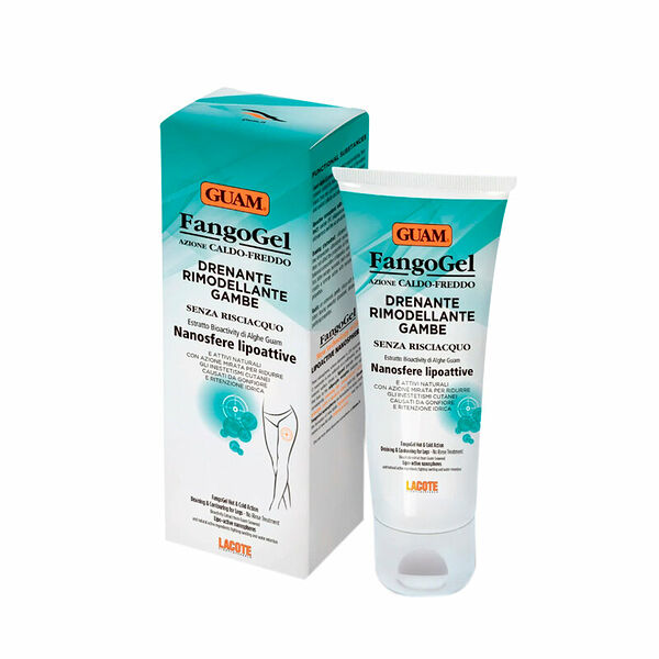 Гель для ног дренажный контрастный с липоактивными наносферами GUAM FANGOGEL Drenante Rimodellante Gambe 200 мл