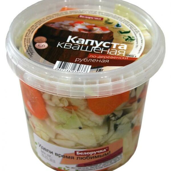 Капуста квашеная по-деревенски Белоручка рубленая