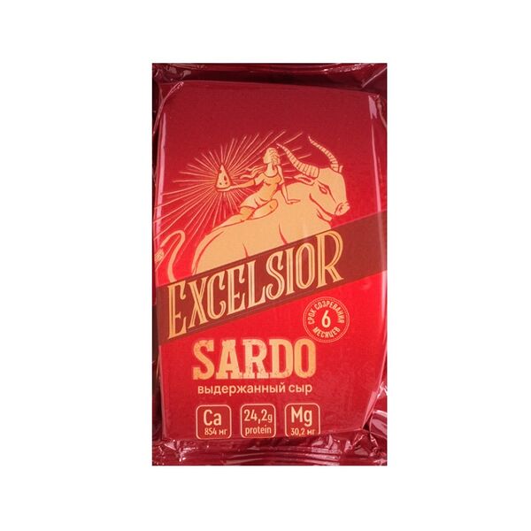 Сыр Excelsior Sardo выдержанный 6 месяцев 45% 180 г