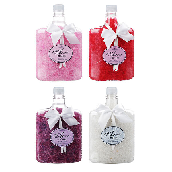 Соль для ванн, Арома-ванна, 4 вида, в ассортименте, 800г