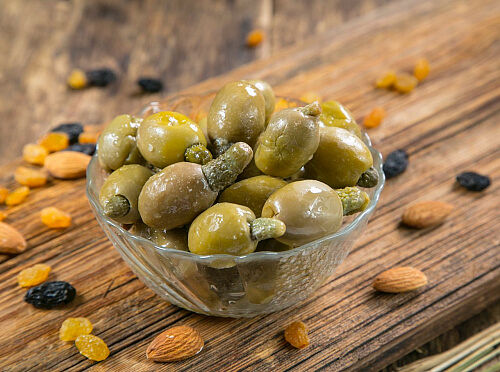 Оливки с корнишоном