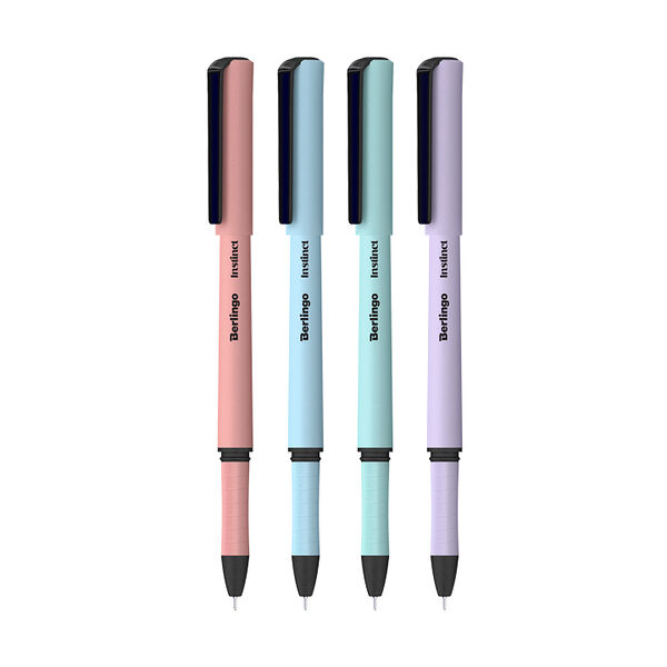 Ручка BERLINGO Instinct гелевая черная, 0,5мм 1шт в ассортименте