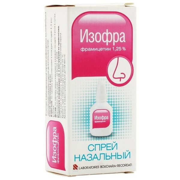 Изофра спрей 1.25% 15мл