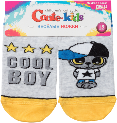 

Носки детские CONTE-KIDS Tip-Top, Веселые ножки р. 12, 14, в ассортименте, Арт. 17C-10CП