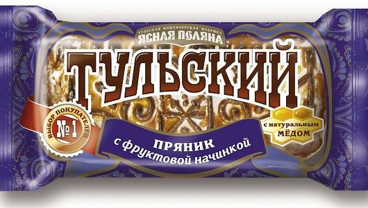 Пряник Тульский Ясная Поляна с фруктовой начинкой 140 г