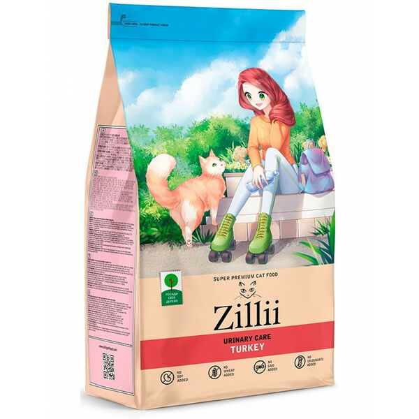 Сухой корм для кошек Zillii Cat Urinary Care Индейка