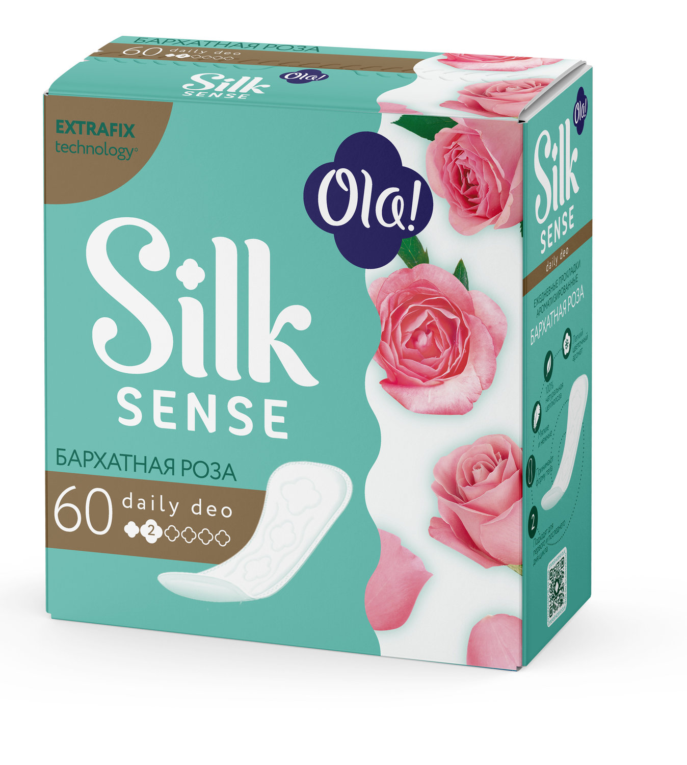 

Прокладки ежедневные Ola! Silk Sense Daily Deo Бархатная роза 60 шт.