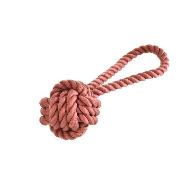 HOMEPET игрушка для собак узел с петлей из каната 6,5 х 20 см.