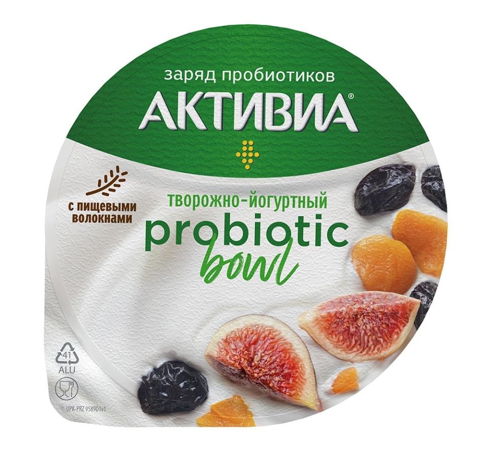 

Биопродукт кисломолочный творожно-йогуртный Активиа Probiotic bowl с пищевыми волокнами, черносливом, курагой и инжиром 3,5% 135 г